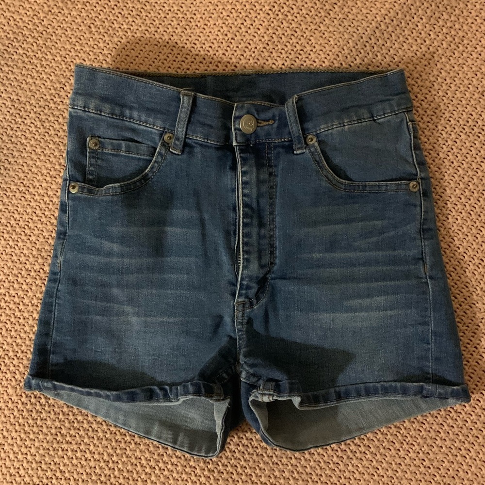 Cheap Monday High Waisted Denim Shorts